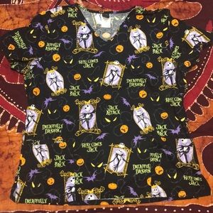 🌸5 for $20🌸 Nightmare Before Christmas Scrub Top